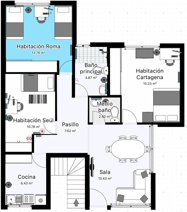 Ferienwohnung Habitacion Roma Mexiko-Stadt Exterior foto